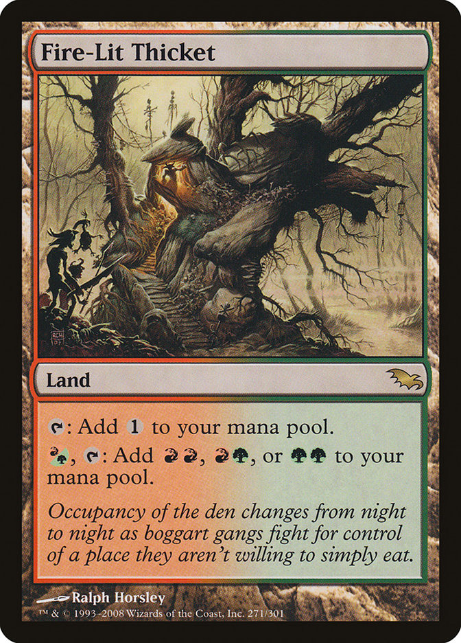 Fire-Lit Thicket [Shadowmoor] - Magic: The Gathering - Card Brawlers | Quebec | Canada |