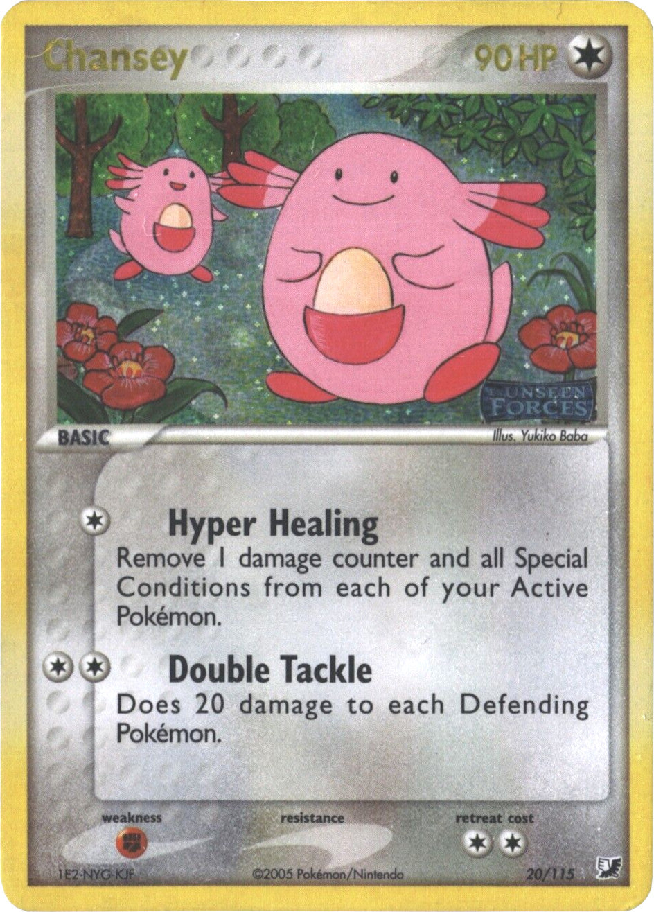 Chansey (20/115) (Stamped) [EX: Unseen Forces] - Pokémon - Card Brawlers | Quebec | Canada |