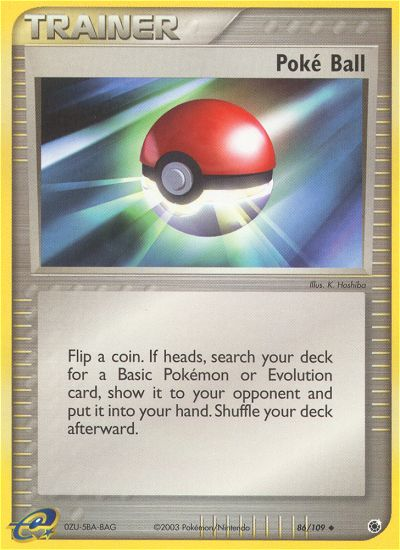 Poke Ball (86/109) [EX: Ruby & Sapphire] - Pokémon - Card Brawlers | Quebec | Canada |