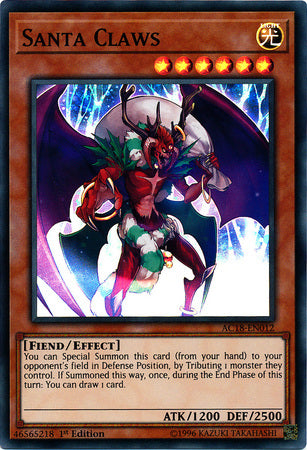 Santa Claws [AC18-EN012] Super Rare - Yu-Gi-Oh! - Card Brawlers | Quebec | Canada |