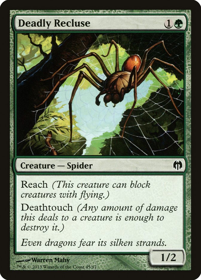 Deadly Recluse [Duel Decks: Heroes vs. Monsters] - Magic: The Gathering - Card Brawlers | Quebec | Canada |