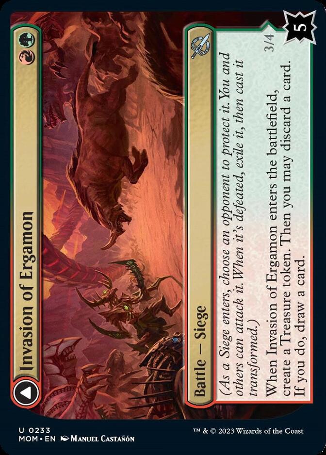 Invasion of Ergamon // Truga Cliffcharger [March of the Machine] - Magic: The Gathering - Card Brawlers | Quebec | Canada |