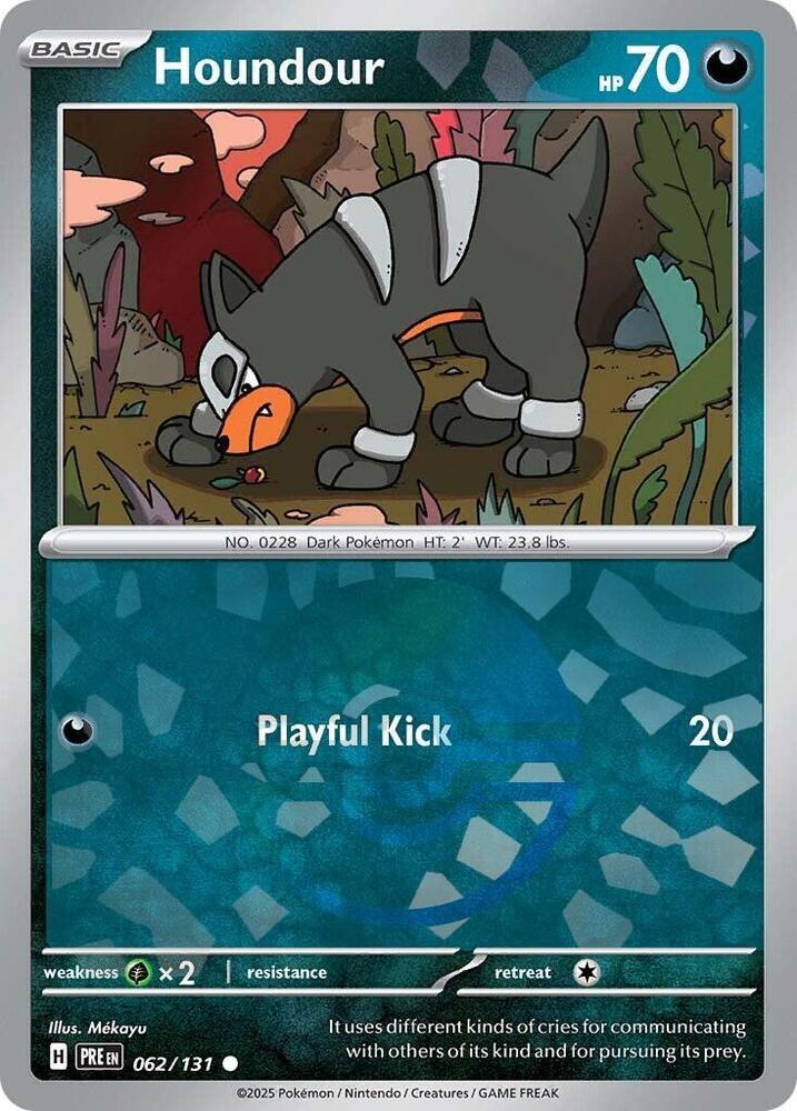 Houndour (062/131) (Poke Ball Pattern) [Scarlet & Violet: Prismatic Evolutions] - Pokémon - Card Brawlers | Quebec | Canada |