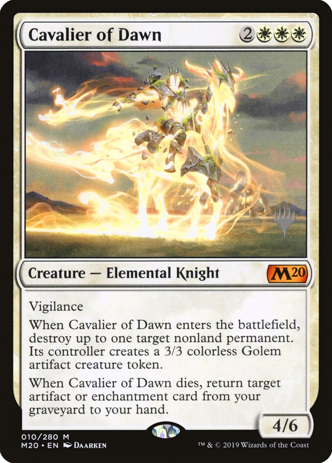 Cavalier of Dawn (Promo Pack) [Core Set 2020 Promos] - Magic: The Gathering - Card Brawlers | Quebec | Canada |