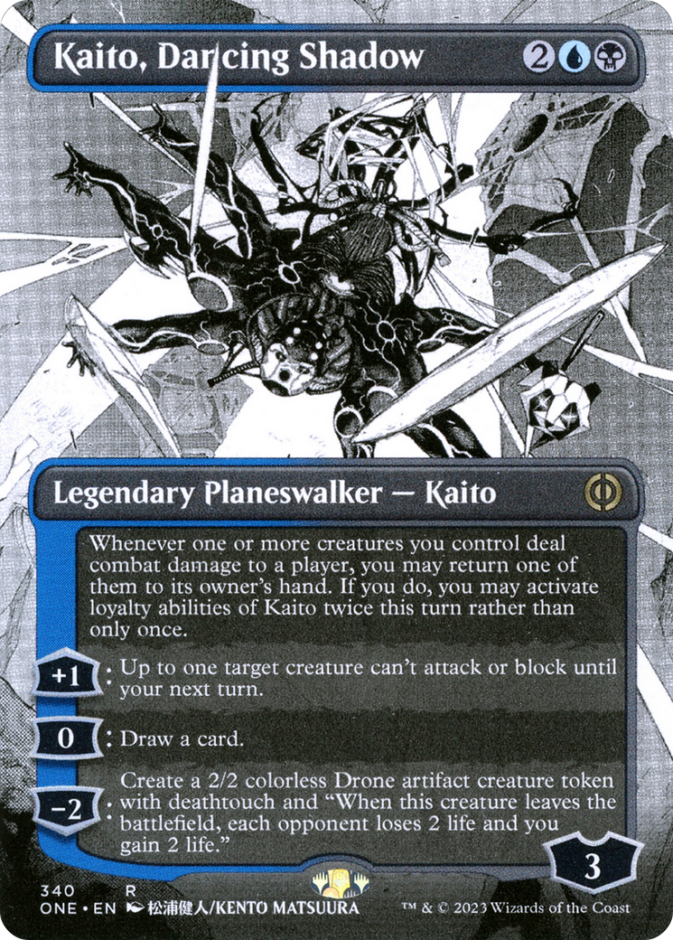 Kaito, Dancing Shadow (Borderless Manga) [Phyrexia: All Will Be One] - Magic: The Gathering - Card Brawlers | Quebec | Canada |