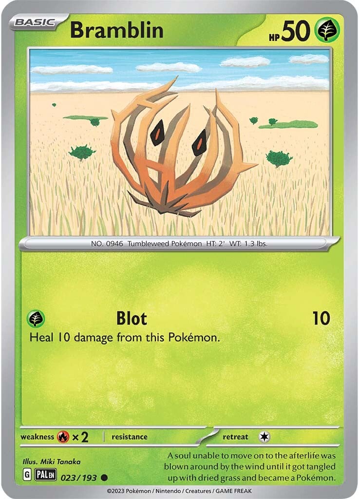 Bramblin (023/193) [Scarlet & Violet: Paldea Evolved] - Pokémon - Card Brawlers | Quebec | Canada |