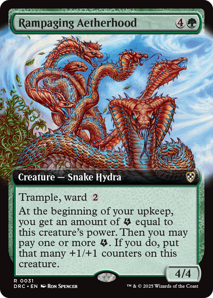 Rampaging Aetherhood (Extended Art) [Aetherdrift Commander] - Magic: The Gathering - Card Brawlers | Quebec | Canada |