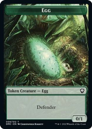 Snake // Egg Double-Sided Token [Dominaria United Commander Tokens] - Magic: The Gathering - Card Brawlers | Quebec | Canada |