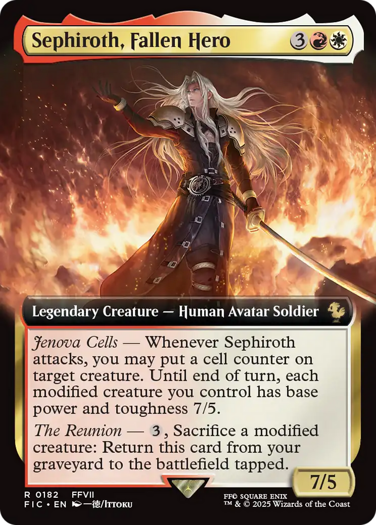 Sephiroth, Fallen Hero (Extended Art) [FINAL FANTASY Commander] - Magic: The Gathering - Card Brawlers | Quebec | Canada |