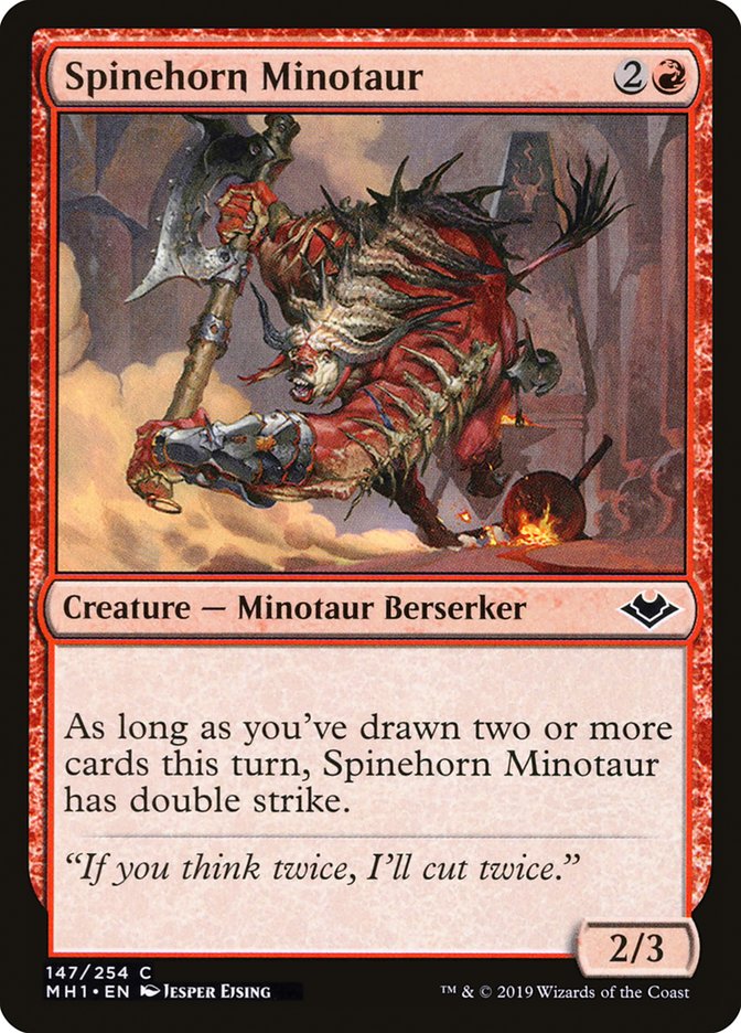 Spinehorn Minotaur [Modern Horizons] - Magic: The Gathering - Card Brawlers | Quebec | Canada |