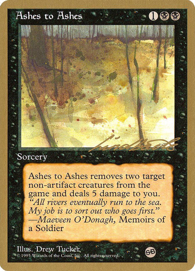 Ashes to Ashes (Leon Lindback) (SB) [Pro Tour Collector Set] - Magic: The Gathering - Card Brawlers | Quebec | Canada |