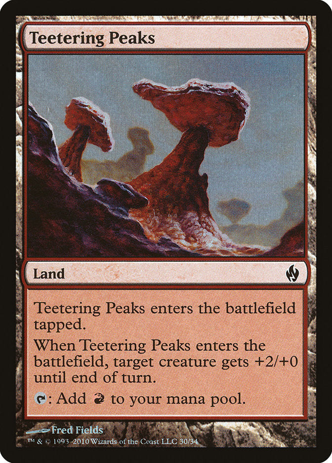 Teetering Peaks [Premium Deck Series: Fire and Lightning] - Magic: The Gathering - Card Brawlers | Quebec | Canada |