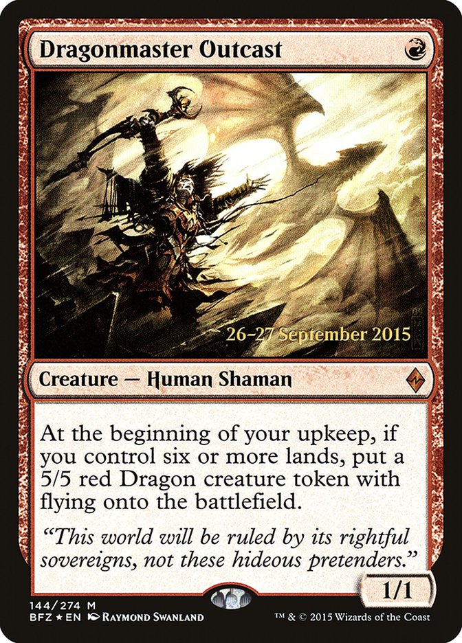 Dragonmaster Outcast [Battle for Zendikar Prerelease Promos] - Magic: The Gathering - Card Brawlers | Quebec | Canada |