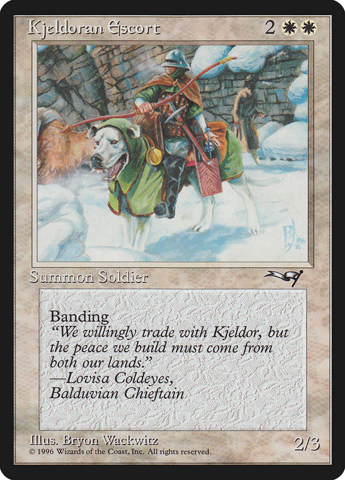 Kjeldoran Escort (Wall Background) [Alliances] - Magic: The Gathering - Card Brawlers | Quebec | Canada |