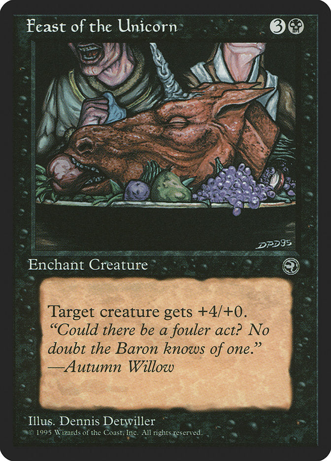 Feast of the Unicorn (Autumn Willow Flavor Text) [Homelands] - Magic: The Gathering - Card Brawlers | Quebec | Canada |
