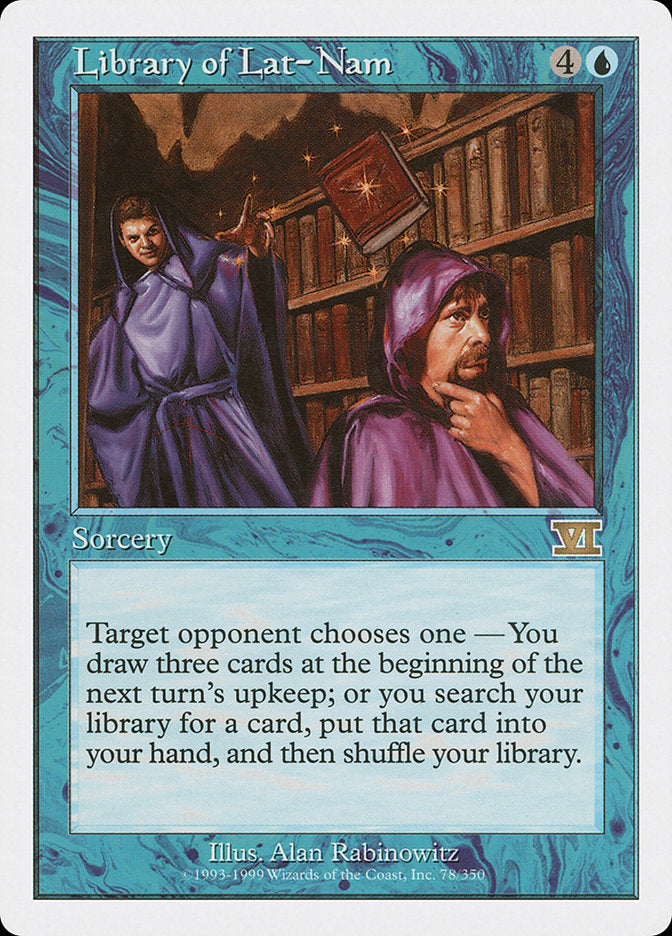 Library of Lat-Nam [Classic Sixth Edition] - Magic: The Gathering - Card Brawlers | Quebec | Canada |