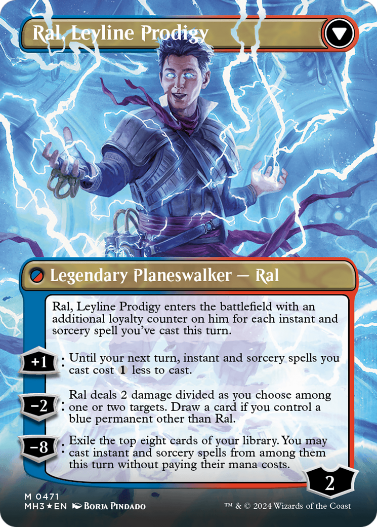 Ral, Monsoon Mage // Ral, Leyline Prodigy (Borderless) (Textured Foil) [Modern Horizons 3] - Magic: The Gathering - Card Brawlers | Quebec | Canada |