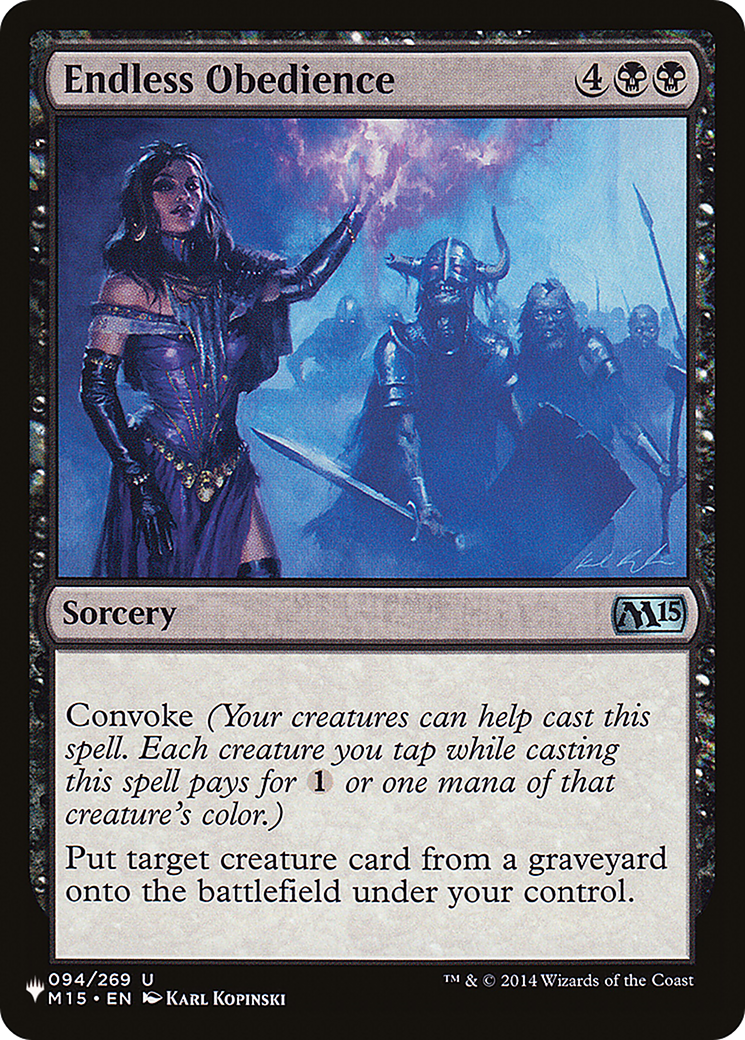 Endless Obedience [The List] - Magic: The Gathering - Card Brawlers | Quebec | Canada |