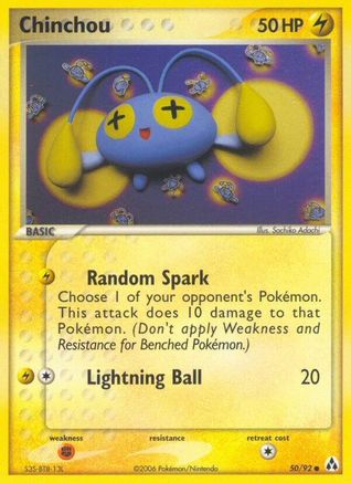 Chinchou (50/92) [EX: Legend Maker] - Pokémon - Card Brawlers | Quebec | Canada |