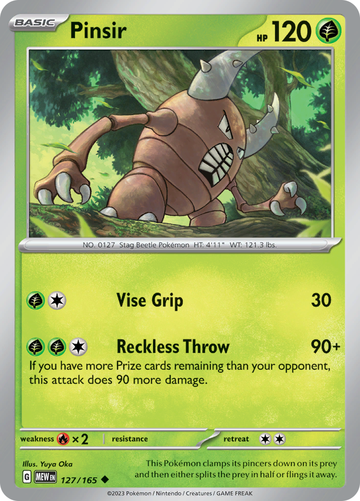 Pinsir (127/165) [Scarlet & Violet 151] - Pokémon - Card Brawlers | Quebec | Canada |