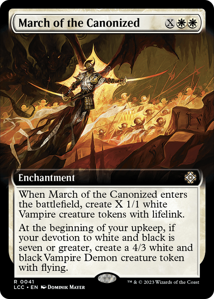 March of the Canonized (Extended Art) [The Lost Caverns of Ixalan Commander] - Magic: The Gathering - Card Brawlers | Quebec | Canada |