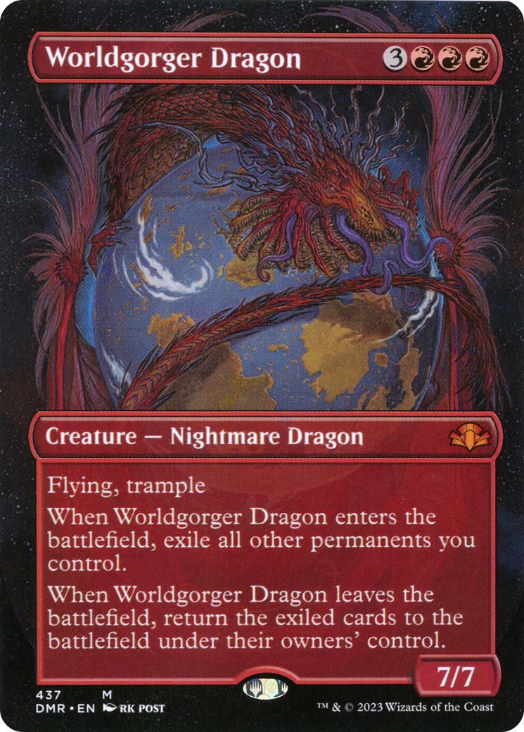 Worldgorger Dragon (Borderless Alternate Art) [Dominaria Remastered] - Magic: The Gathering - Card Brawlers | Quebec | Canada |