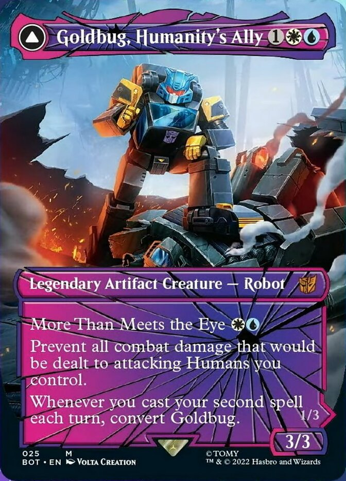 Goldbug, Humanity's Ally // Goldbug, Scrappy Scout (Shattered Glass) [Transformers] - Magic: The Gathering - Card Brawlers | Quebec | Canada |