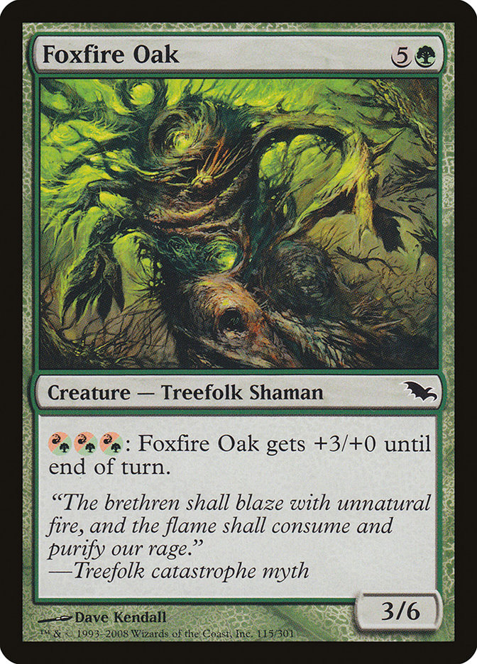 Foxfire Oak [Shadowmoor] - Magic: The Gathering - Card Brawlers | Quebec | Canada |