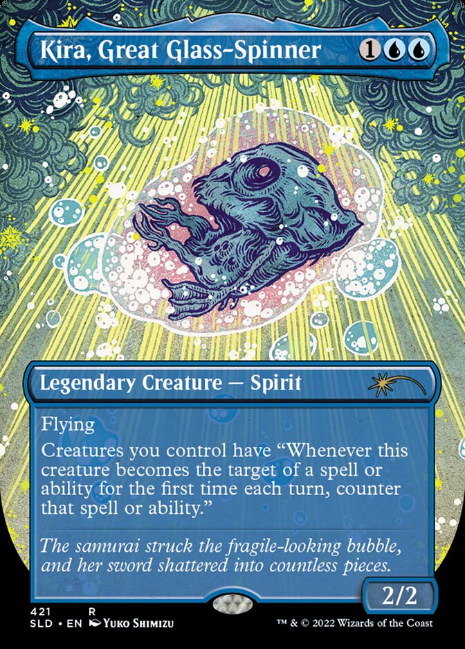Kira, Great Glass-Spinner (Borderless) [Secret Lair Drop Series] - Magic: The Gathering - Card Brawlers | Quebec | Canada |