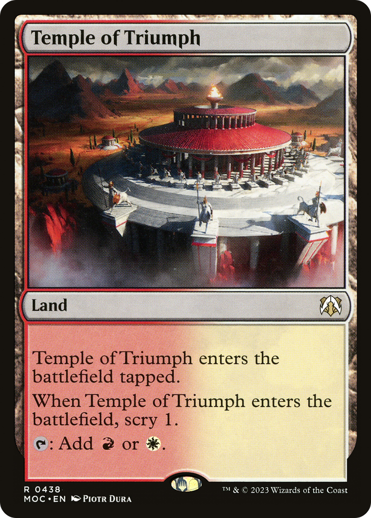 Temple of Triumph [March of the Machine Commander] - Magic: The Gathering - Card Brawlers | Quebec | Canada |
