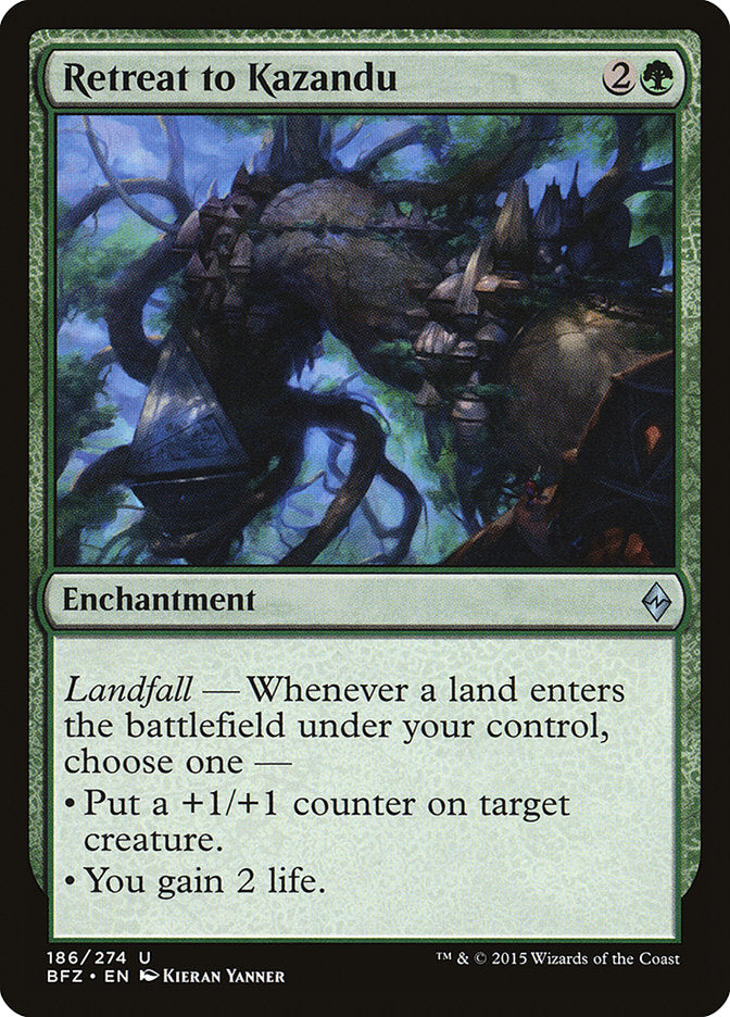 Retreat to Kazandu [Battle for Zendikar] - Magic: The Gathering - Card Brawlers | Quebec | Canada |