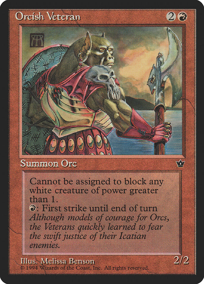 Orcish Veteran (Melissa A. Benson) [Fallen Empires] - Magic: The Gathering - Card Brawlers | Quebec | Canada |