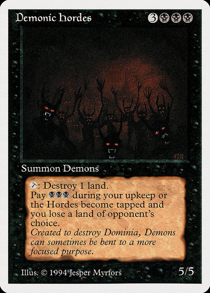 Demonic Hordes [Summer Magic / Edgar] - Magic: The Gathering - Card Brawlers | Quebec | Canada |
