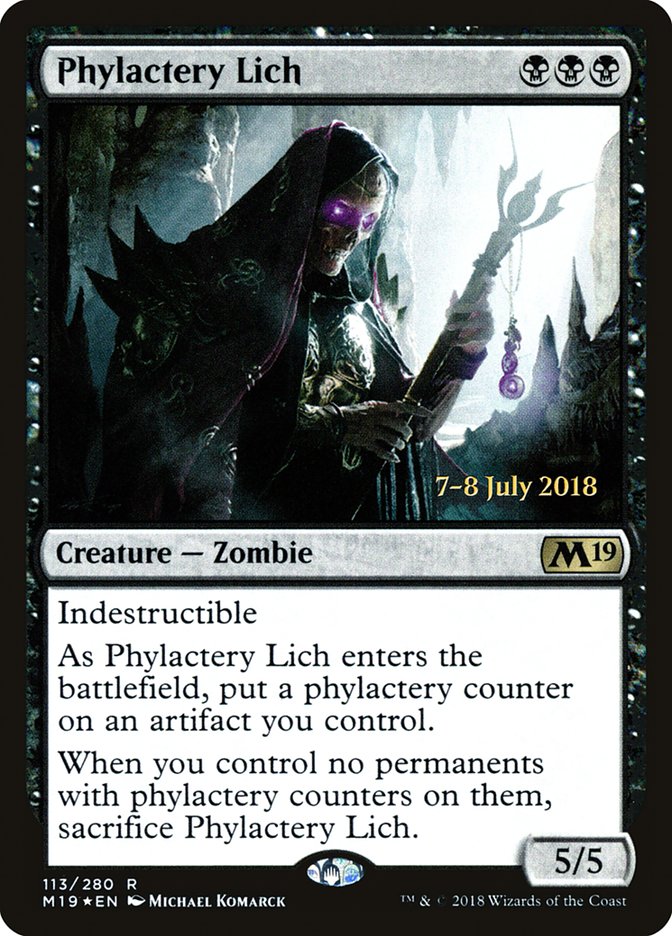 Phylactery Lich [Core Set 2019 Prerelease Promos] - Magic: The Gathering - Card Brawlers | Quebec | Canada |
