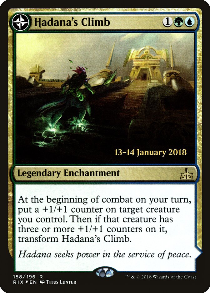 Hadana's Climb // Winged Temple of Orazca [Rivals of Ixalan Prerelease Promos] - Magic: The Gathering - Card Brawlers | Quebec | Canada |