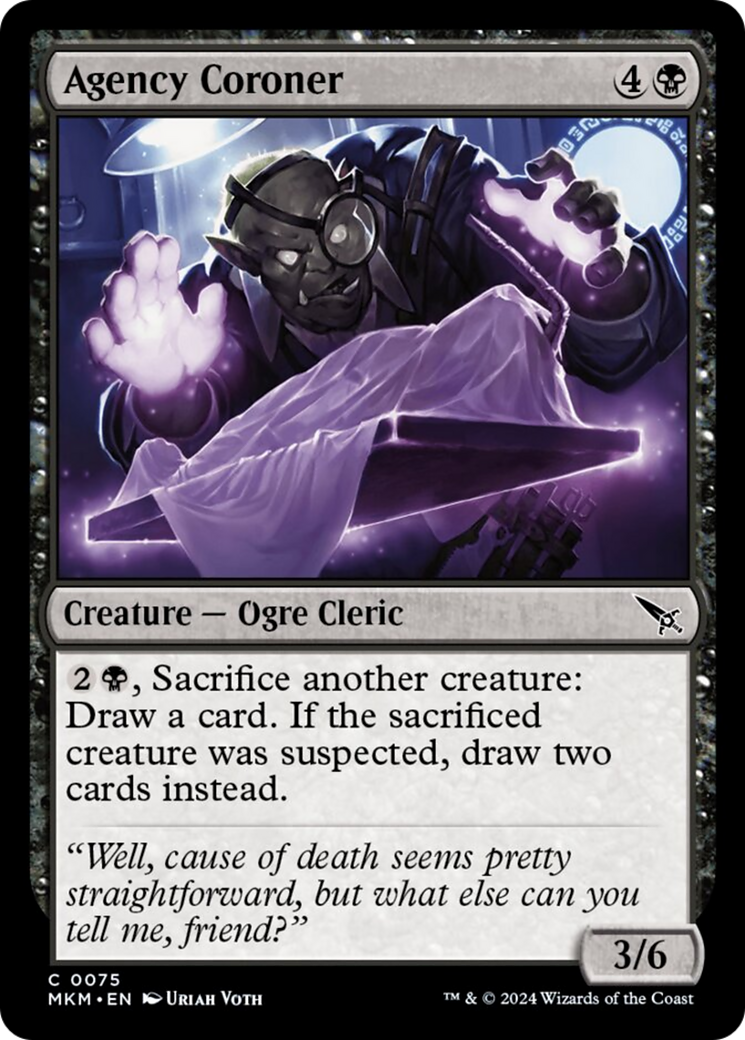 Agency Coroner [Murders at Karlov Manor] - Magic: The Gathering - Card Brawlers | Quebec | Canada |
