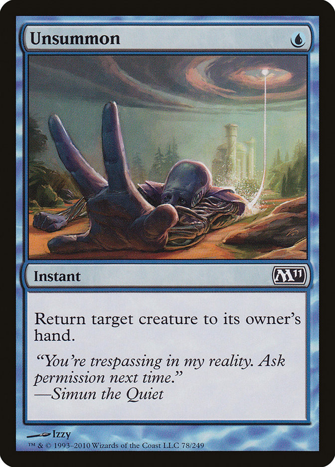 Unsummon [Magic 2011] - Magic: The Gathering - Card Brawlers | Quebec | Canada |