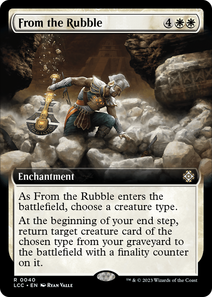 From the Rubble (Extended Art) [The Lost Caverns of Ixalan Commander] - Magic: The Gathering - Card Brawlers | Quebec | Canada |