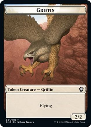 Zombie Knight // Griffin Double-Sided Token [Dominaria United Commander Tokens] - Magic: The Gathering - Card Brawlers | Quebec | Canada |