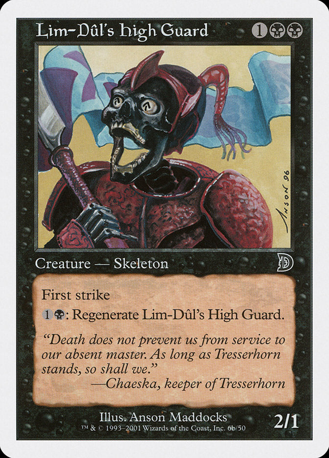 Lim-Dul's High Guard (Holding Flag) [Deckmasters] - Magic: The Gathering - Card Brawlers | Quebec | Canada |