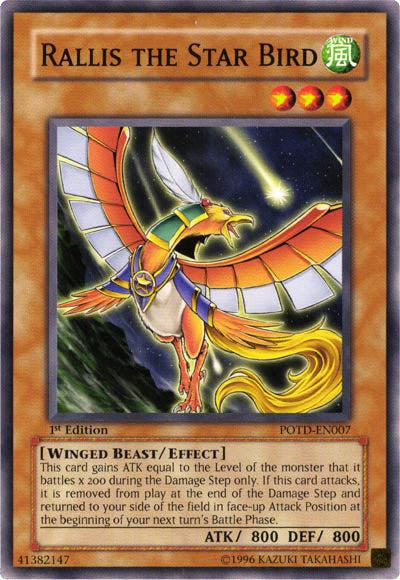 Rallis the Star Bird [POTD-EN007] Common - Yu-Gi-Oh! - Card Brawlers | Quebec | Canada |