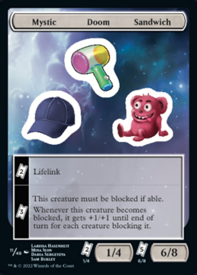Mystic Doom Sandwich [Unfinity Stickers] - Magic: The Gathering - Card Brawlers | Quebec | Canada |