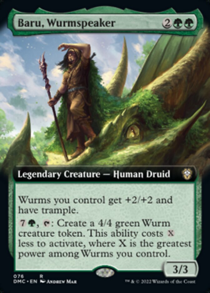 Baru, Wurmspeaker (Extended Art) [Dominaria United Commander] - Magic: The Gathering - Card Brawlers | Quebec | Canada |