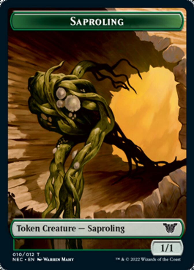 Saproling // Spirit (002) Double-Sided Token [Kamigawa: Neon Dynasty Commander Tokens] - Magic: The Gathering - Card Brawlers | Quebec | Canada |
