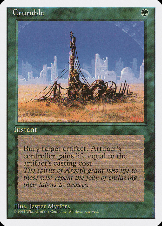 Crumble [Fourth Edition] - Magic: The Gathering - Card Brawlers | Quebec | Canada |