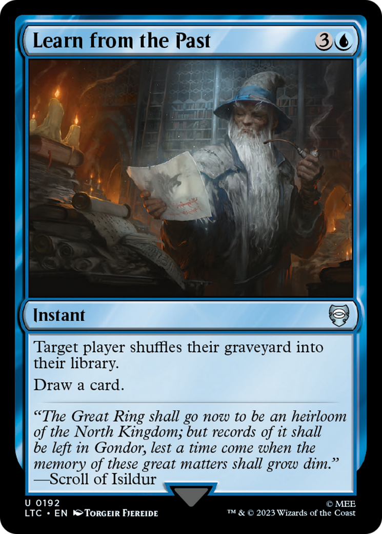 Learn from the Past [The Lord of the Rings: Tales of Middle-Earth Commander] - Magic: The Gathering - Card Brawlers | Quebec | Canada |
