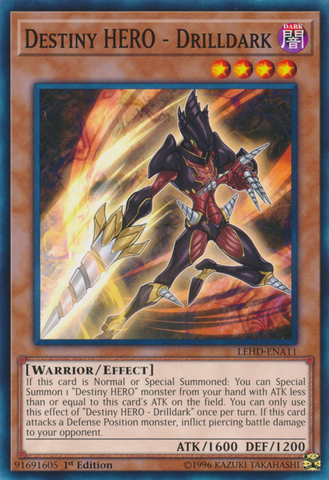 Destiny Hero - Drilldark [LEHD-ENA11] Common - Yu-Gi-Oh! - Card Brawlers | Quebec | Canada |