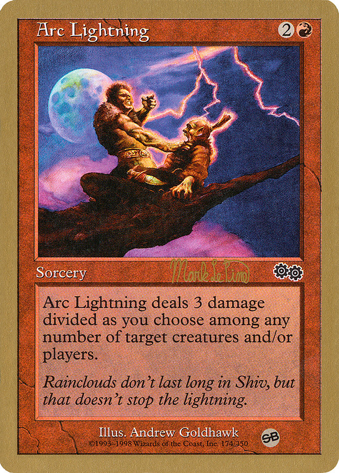 Arc Lightning (Mark Le Pine) (SB) [World Championship Decks 1999] - Magic: The Gathering - Card Brawlers | Quebec | Canada |