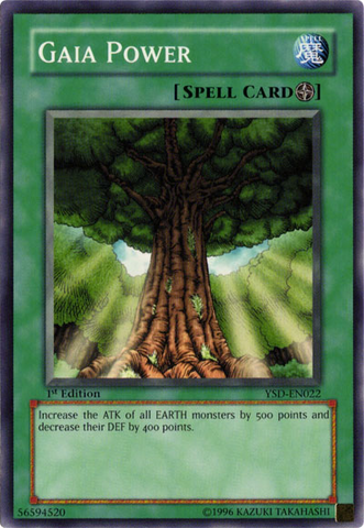 Gaia Power [YSD-EN022] Common - Yu-Gi-Oh! - Card Brawlers | Quebec | Canada |
