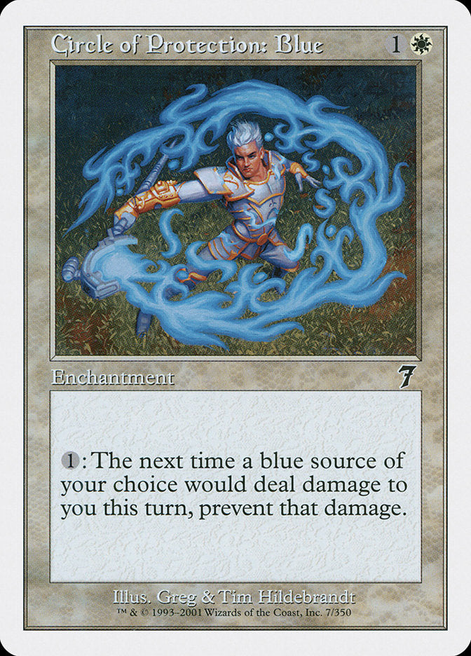 Circle of Protection: Blue [Seventh Edition] - Magic: The Gathering - Card Brawlers | Quebec | Canada |